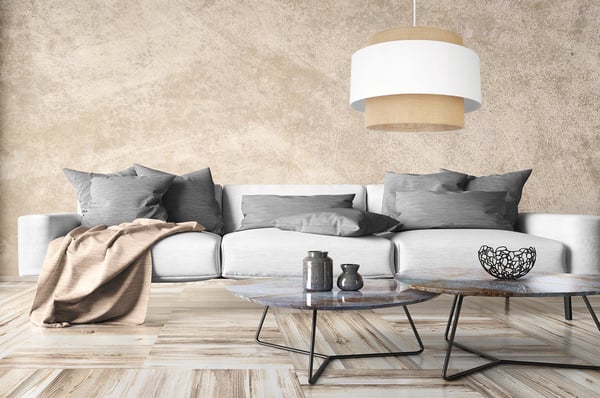Hængende lampe, loftslysekrone, lampeskærm, boho juta