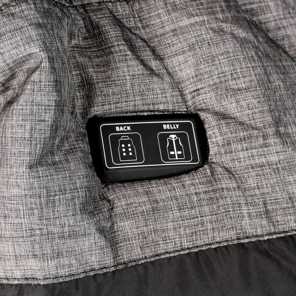 Varmevest ærmeløs USB dame herre sort varm jakke xxl Varmevest sort og grå størrelse L