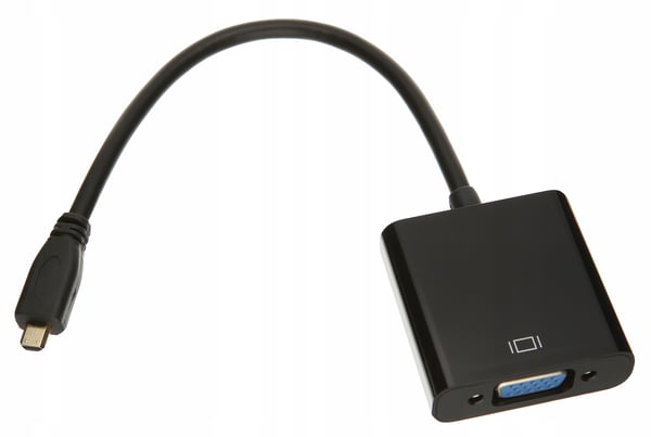 Micro HDMI til VGA ADAPTER DSUB KONVERTER + LYD