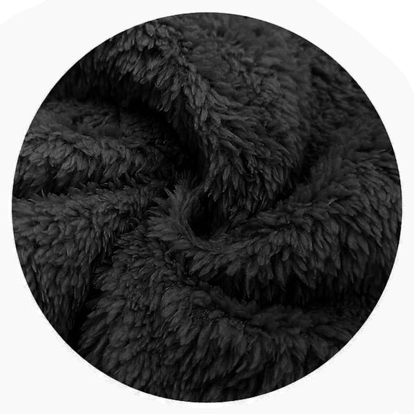 Pyjamasdragt med hætte - sort L