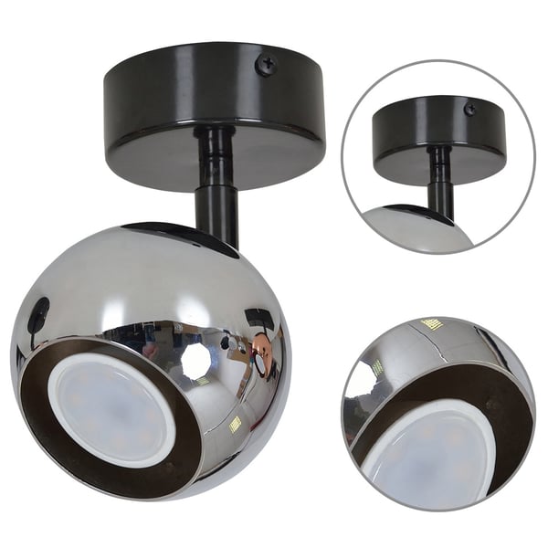Moderne lampe, væglampe, loftslampe, BALL spot, krom