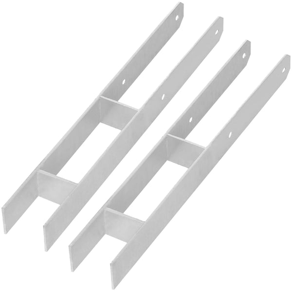 KOTARBAU® H-stolpebase til indstøbning, beslag, galvaniseret stålanker, 70 MM, sæt med 2