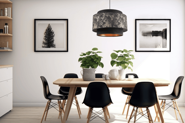 Loftlampe med hængende lysekrone moderne guld