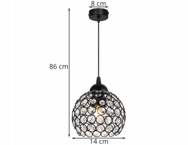LOFTHÆNGENDE LAMPE LYKRONE LOFTKRYSTAL