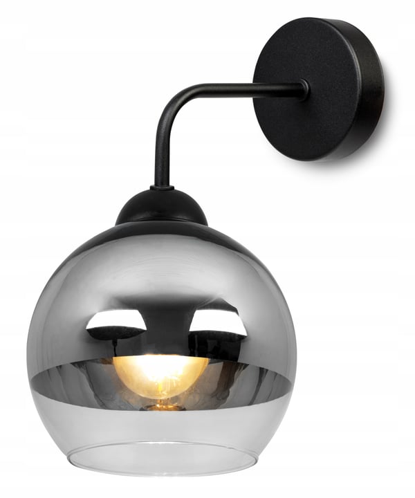 ELEGANTTI SEINÄVALAISIN, LASI, KROMIVALAISIN, LED