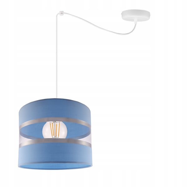 Lofthængende lampe med loftskrone og edderkopskærm