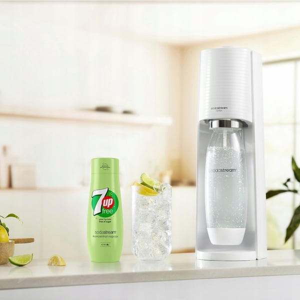 3 SodaStream-tiivisteen setti 7UpFREE + Appelsiini-Mango + Greippi