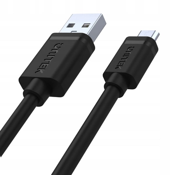 Unitek Y-C451GBK microUSB - USB 2.0 -kaapeli, 1 m