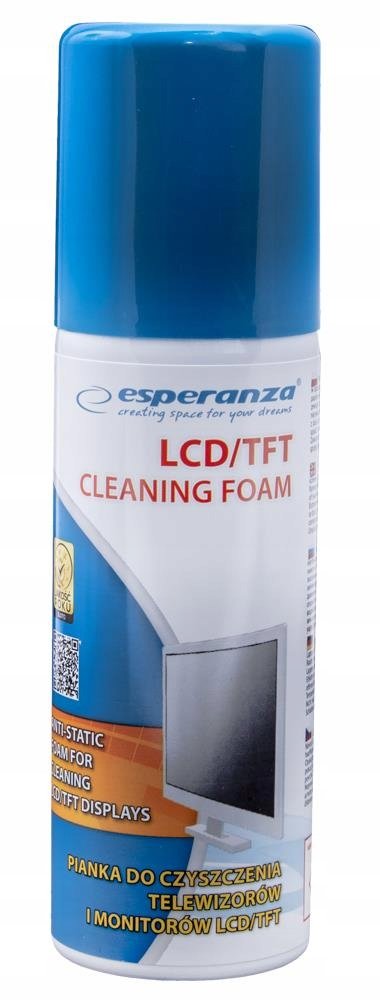 Esperanza ES101 rengöringsskum för LCD/TFT-skärmar och -skärmar