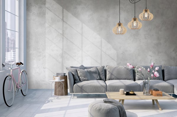 Hængende lampe, loftslysekrone, træ, LED lampeskærm
