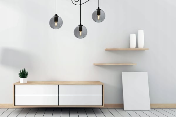 LED-TAKLAMPA MED GLASBOLL MED SPIDER
