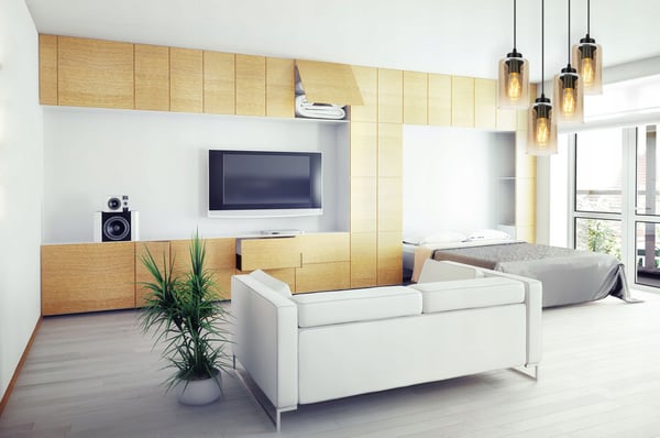 MODERNE ELEGANT HÆNGELAMPE MED GLASSKÆRM