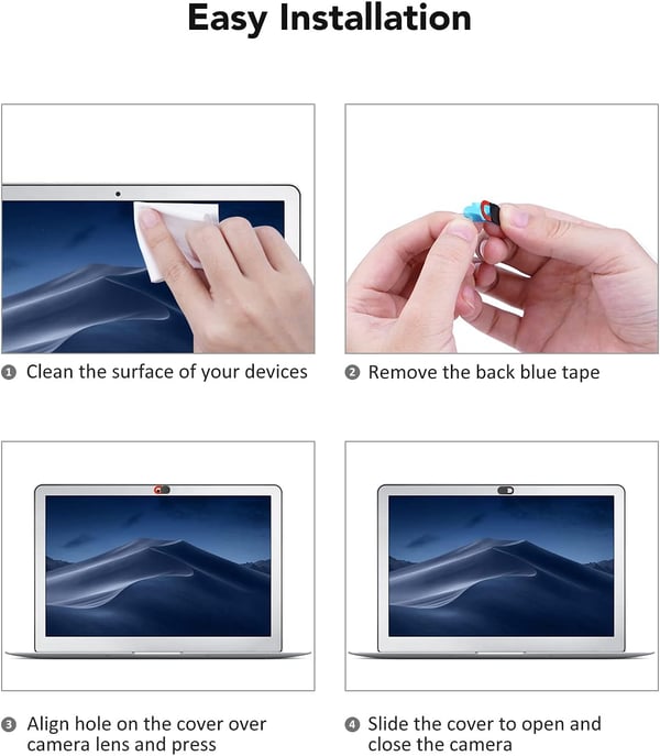 8x LAPTOP TELEFON KAMERA COVER PRIVATLIVSBESKYTTELSE