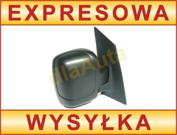 Fiat Scudo II 07-16 manuaalinen ulkopeili MUSTA oikea
