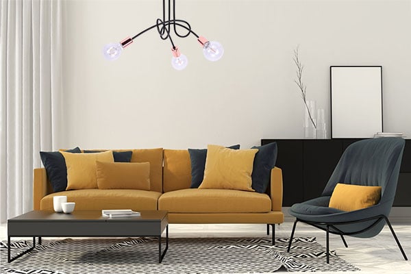 Loft-kuparinen moderni riippuvalaisin