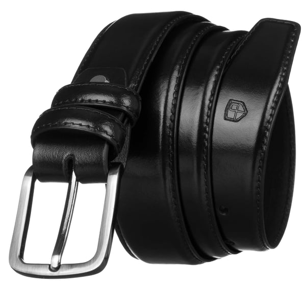 Herrbälte i läder PTN PM-14-125-SPL-6912 Svart Herrbälte i läder PTN PM-14-125-SPL-6912 Svart