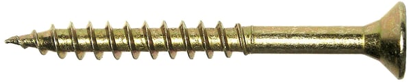 TRÆSKRUE GUL GALVANISERET DELVIS GEVIND 5,0*80MM - 2,0 STO - 510 5,0*80