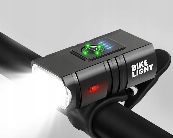 TEHOKAS LED-PYÖRÄVALAISIN ACU USB ETU + TAKAVALOT