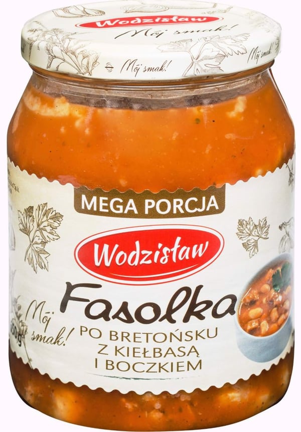 Wodzisław Bretonskas bönor med korv och bacon 650 g