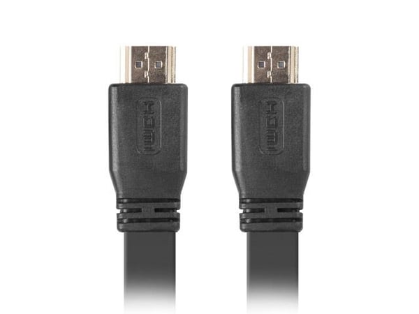 Lanberg M/M v2.0 HDMI-kabel 5m sort fladt