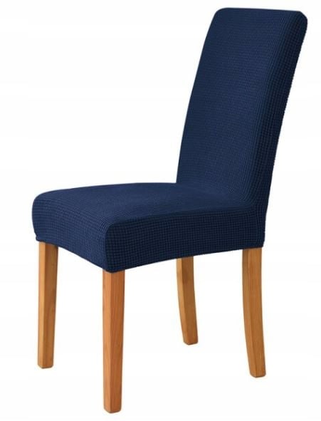 Tummansininen tuolinpäällinen, paksu, joustava