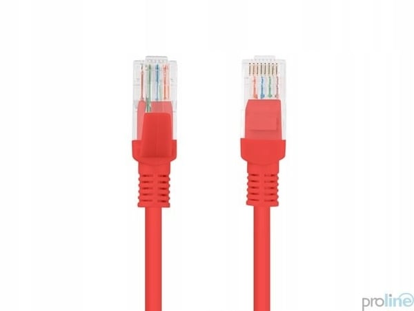 Lanberg UTP cat.6 patchkabel 0,25 m rød