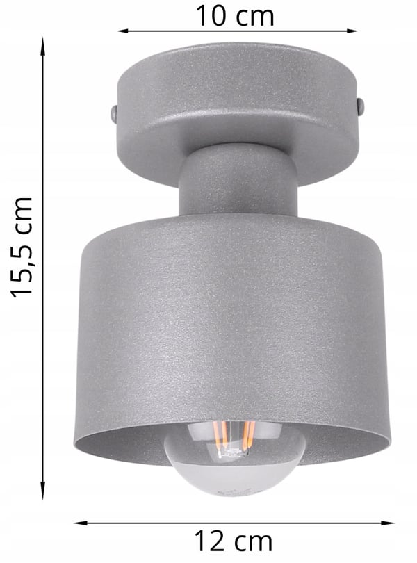 HÆNGENDE LOFTSLAMPE LYKRONE METALPLAFON