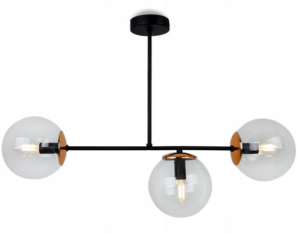 MODERNE HÆNGELAMPE MED GLASKUGLER LED-LYKRONE