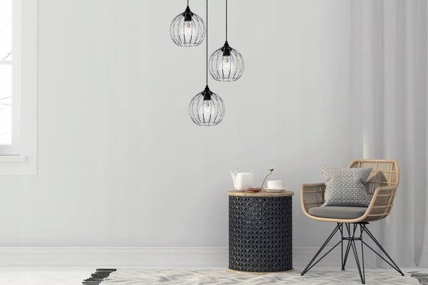TAKLAMPA, KROM LED