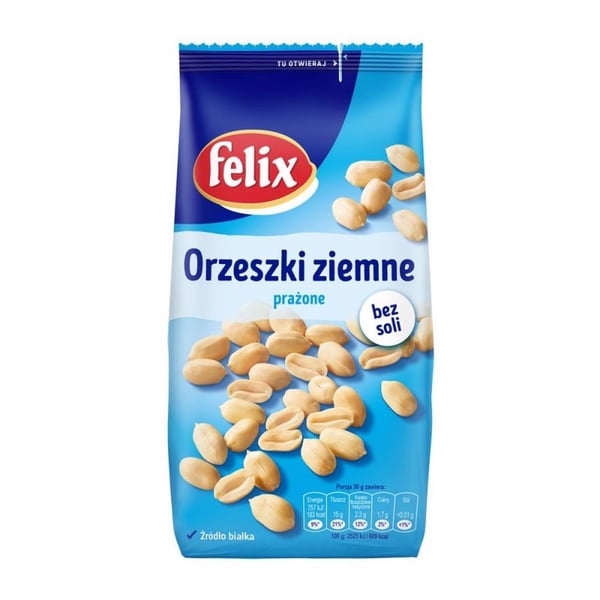 Felix Paahdetut Maapähkinät Rasvattomat, Suolattomat 220g Felix Paahdetut Maapähkinät Rasvattomat, Suolattomat 220g