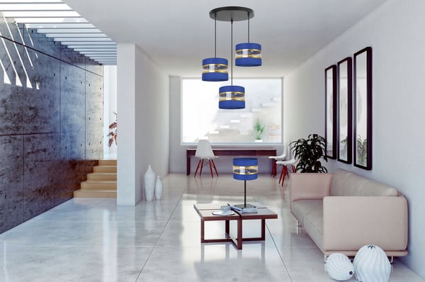 NATBORDLAMPE, ELEGANT GYLDET LAMPESKÆRM, 20 CM