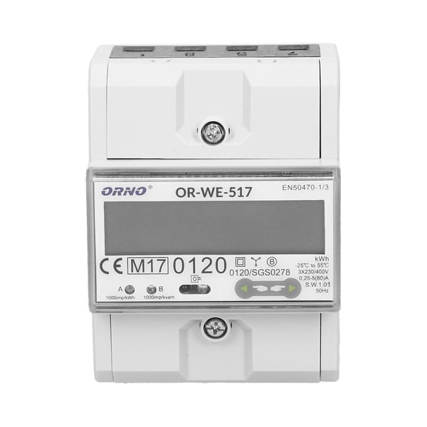 3-FASET ELMÅLER 80A RS485 MID - ON-WE-517