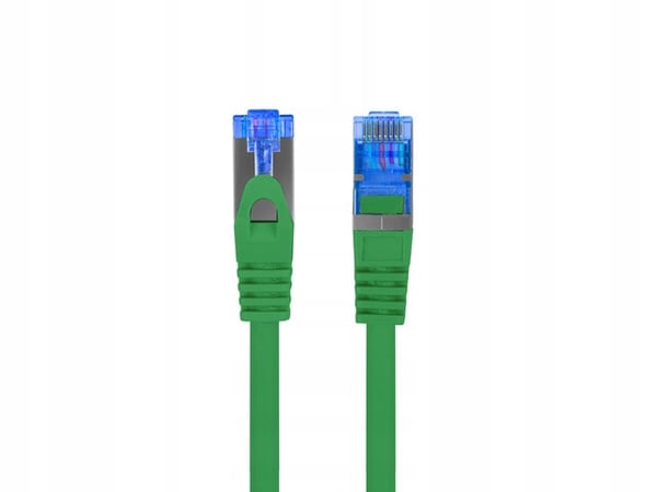 Patchkabel Lanberg S/FTP kat.6A 1m lszh CCA fluke bestået grøn