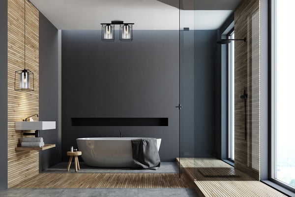 MODERN ELEGANT GLAS HÄNGLAMPA