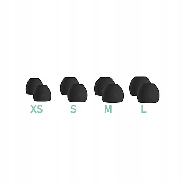 Medi Sleep ørepropper til soveposer i størrelse XS / S / M / L, sort