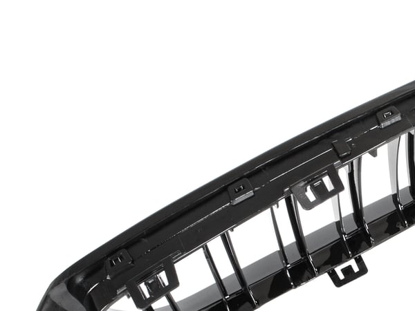 BMW 4 F32 / F33 / F36 13-18 gitter mellem forlygterne (nyrerne) venstre + højre sæt SORT GLOSSY DOBBELT BAR