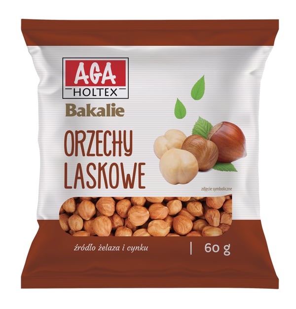 Aga Holtex Hasselpähkinät 60g Kuivatut Hedelmät