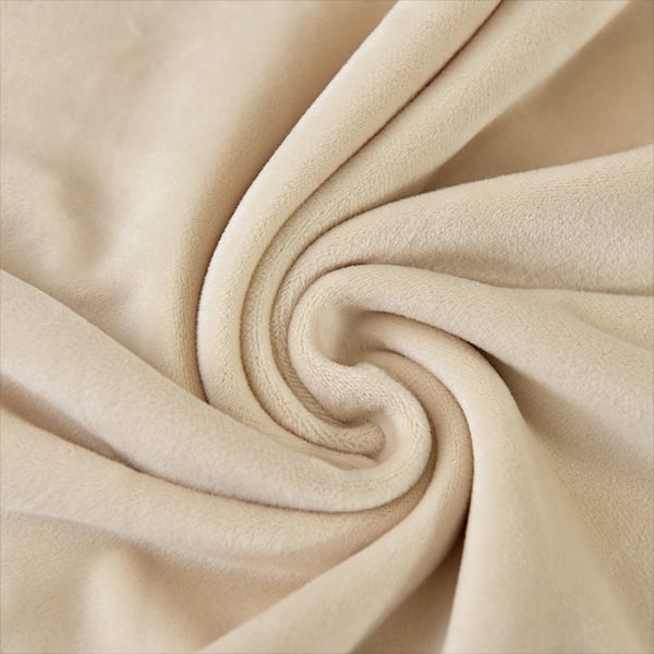 Kermanvärinen samettinen pyöreän tuolin istuinpäällinen