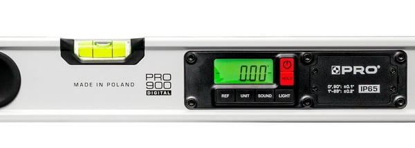 PRO900 NIVEAU MED ELEKTRONISK AFLÆSNING OG MAGNETER 120 CM - 100-E4-120