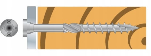 Skruer til tømrersamlinger SSF 10,0x60mm