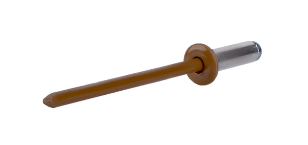Åbne aluminiumnitter 4,8x12mm RAL 8003
