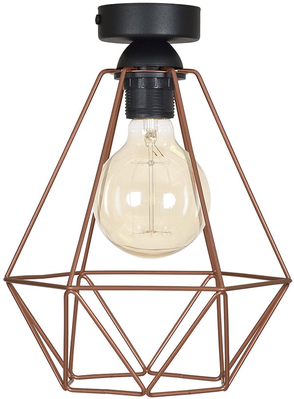 Industriel PLAFON LOFT lampe retro edison kobber