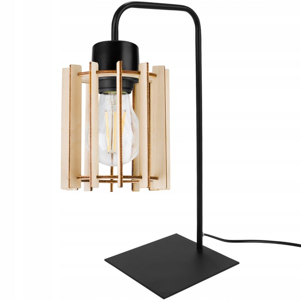 NATTBORDSLAMPA, TRÄSKÄRM, LED