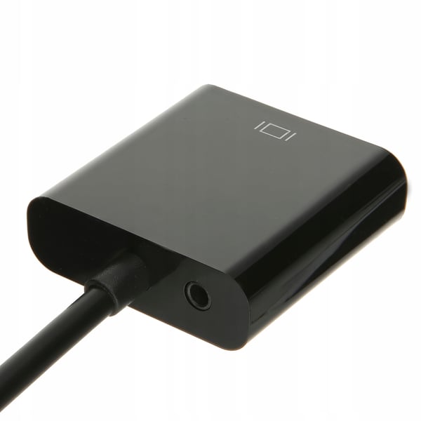 Mini HDMI till VGA-adapter DSUB-omvandlare + ljud