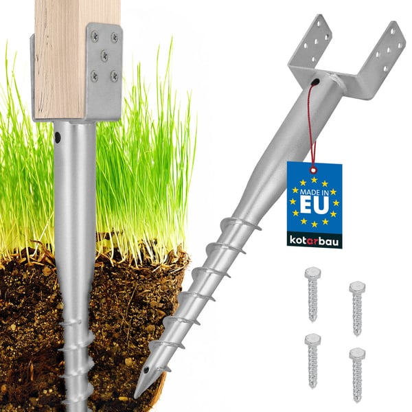 U-formet ståljordanker 141x720 mm