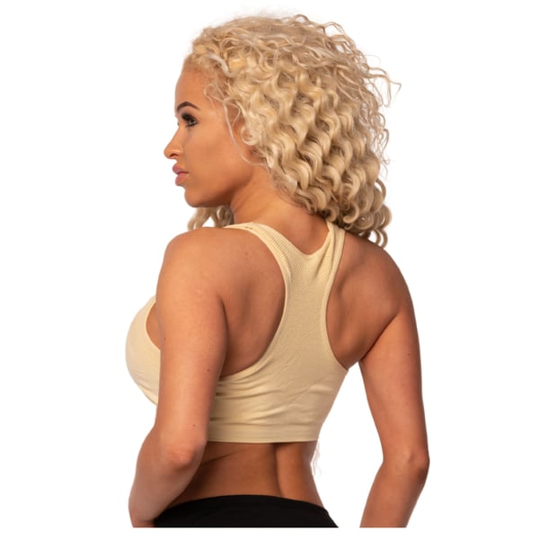Damfitness sport-bh M/L beige