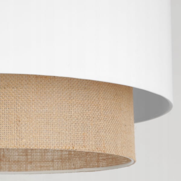 Hængende lampe, loftslysekrone, lampeskærm, boho juta