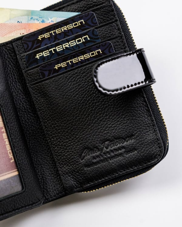 Pieni nahkainen naisten lompakko rfid-lukolla - Peterson