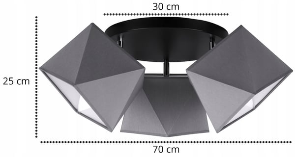 Lofthængende lampe, plafon, lysekrone, diamant LED