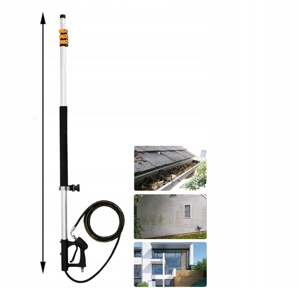 Kärcher HD HDS 4000 PSI teleskooppisuulake korkeapainepesulle 1,5 m-7,3 m remmella ja suuttimilla